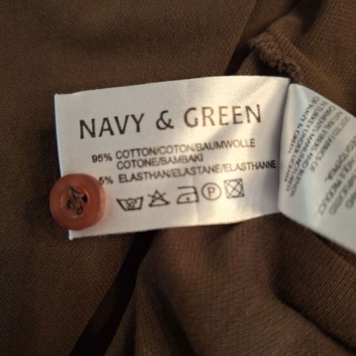 Navy & Green long-sleeve shirt like new, olive color, size M