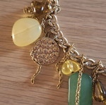 Original bracelet new multicolored, gold-tone