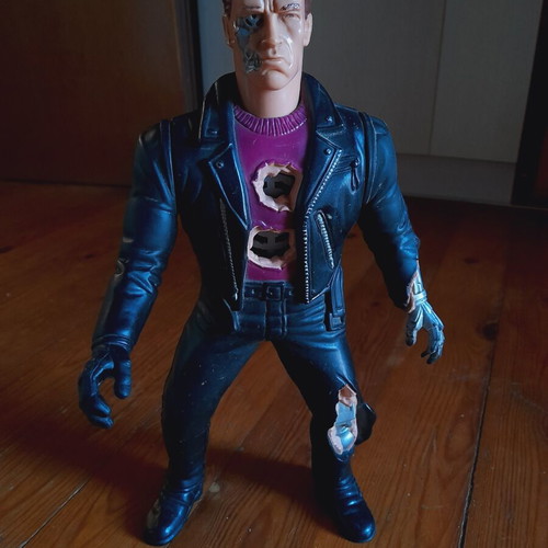 Kenner Terminator 2 action figure used, 35 cm, sound works