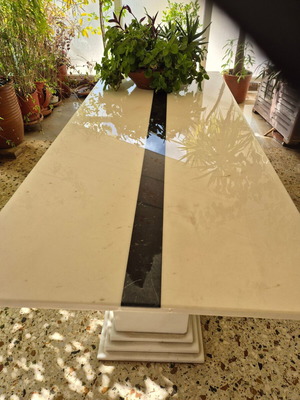 Luxury Kyriazi Solid Marble Dining Table like new