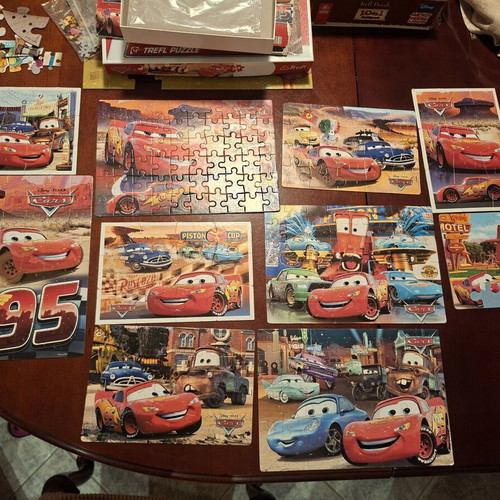 Disney Cars puzzle 10 in 1 used, 303 pieces