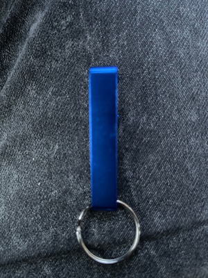 Beer bottle opener keychain