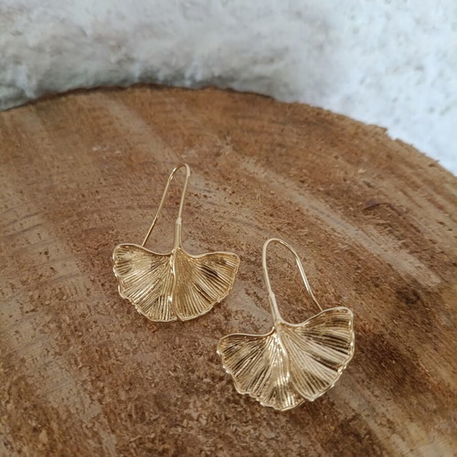 Women's stainless steel feather earrings new