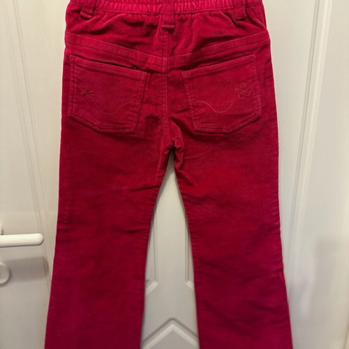 Velvet red pants for 7 years old, 122 cm like new