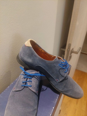 Sagiakos men's suede shoes blue like new, size 42