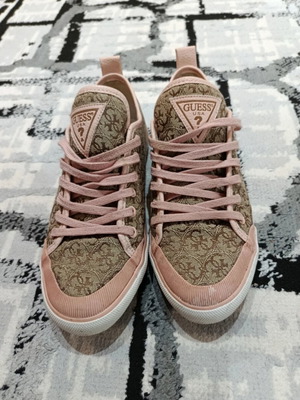 Guess women's athletic shoes used, size 37, beige