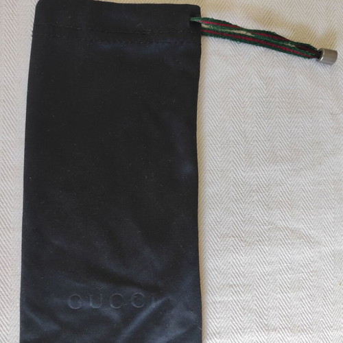 Gucci glasses case pouch like new, black
