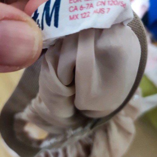 H&M tulle skirt like new, beige and silver, for ages 6-7