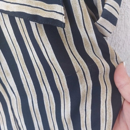 Vintage blazer 90s striped black beige XL-2XL like new