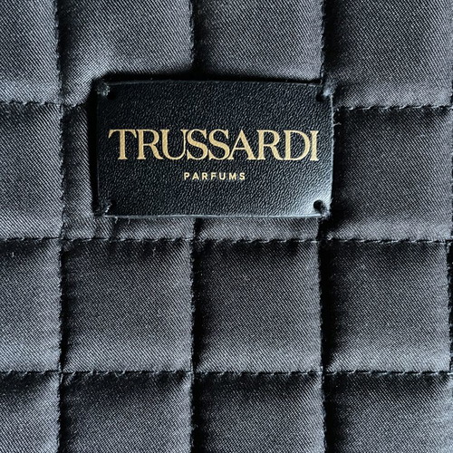 Trussardi Parfums Quilted Shoulder Bag Like New Black
