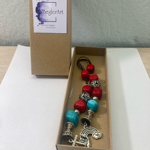 Handmade begleri with nephrite beads and modern designs