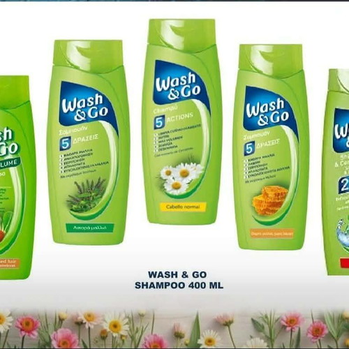 Wash & Go shampoo new, pack of 5, 400ml