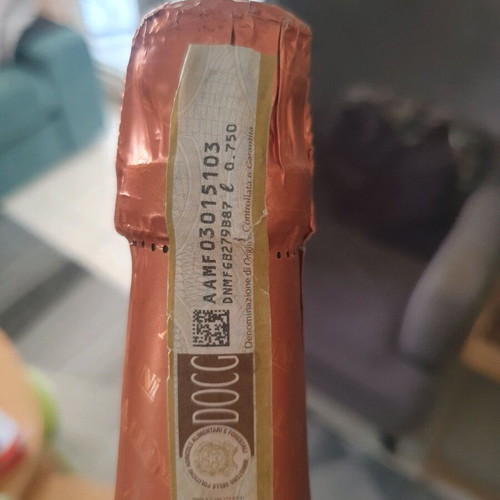 Asti sparkling wine sealed