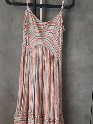 Attrattivo summer dress with straps like new, colorful, size S