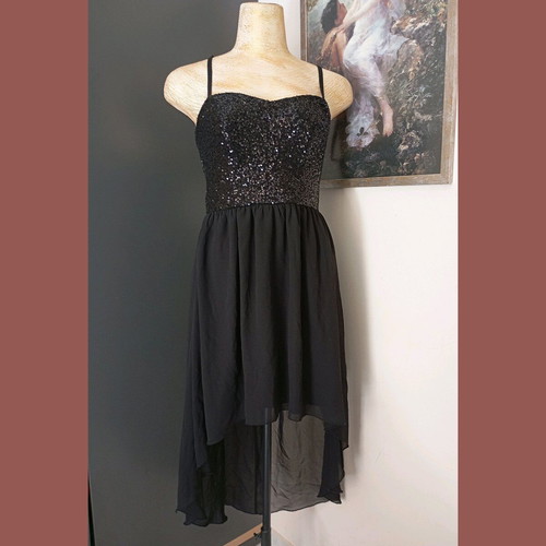 GinaTricot women's strapless evening dress like new, size S black