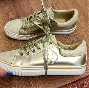 Γυναικεία sneakers (38) χρυσά