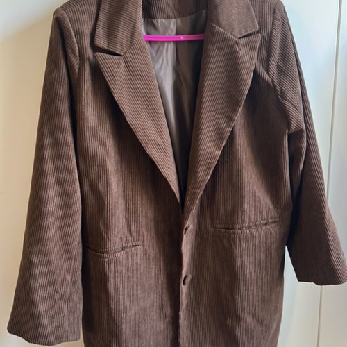 Corduroy jacket brown new, size UK 40 12