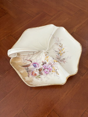 Πιατέλα Limoges Art Nouveau 1900-1920 σαν καινούργια, χειροποίητη ζωγραφική