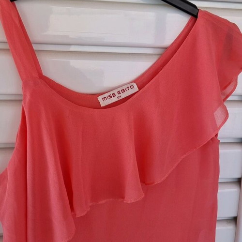 Summer airy blouse like new, coral, size S-M