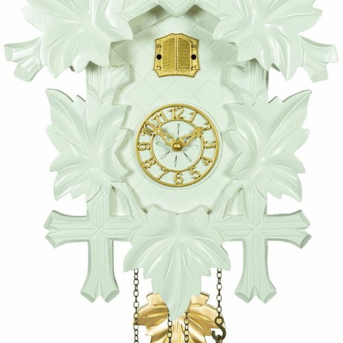 Cuckoo Clock Handmade Carved with Deer Head, Pendulum & Music