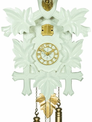 Cuckoo Clock Handmade Carved with Deer Head, Pendulum & Music