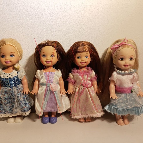 Shelly Kelly Barbie dolls, Mattel, 1994-2008