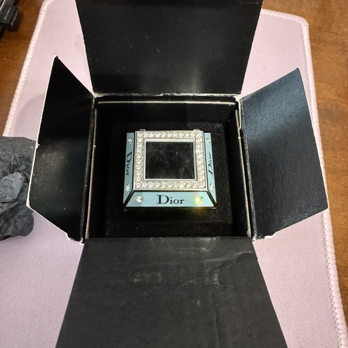 Dior Princess Ring Eye Luminizer 002 Blue and Silver with Rhinestones New