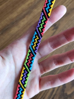 Handmade macrame bracelet made to order with adjustable loop
