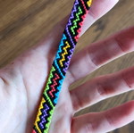 Handmade macrame bracelet made to order with adjustable loop