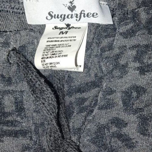 Sugarfree gray tracksuit like new with embossed letters size M