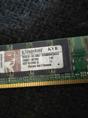 Kingston DDR RAM 512MB 400MHz like new