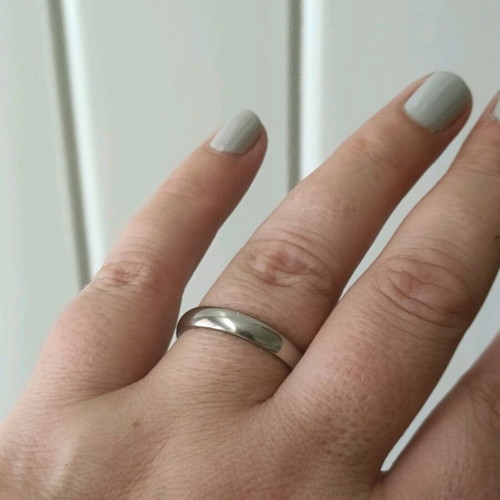 925 Silver Women's Ring Size 21 New, Silver Plated Band