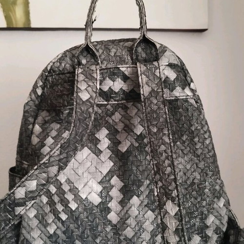 Grey backpack like new with studs