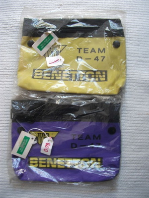 Benetton kids school bags new, pack of 2, 1990s