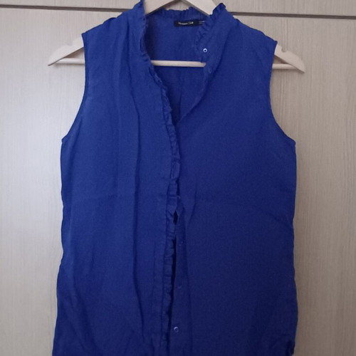 Massimo Dutti linen shirt size S like new, blue