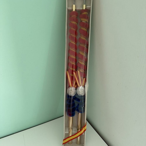 Set of 2 Decorative Spanish Banderillas, El Corte Inglés, vintage