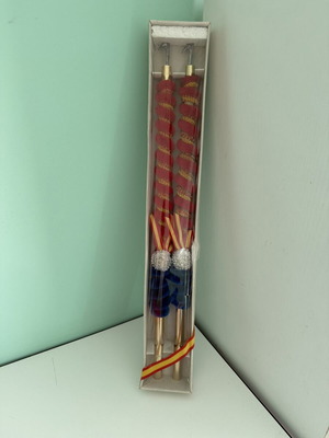 Set of 2 Decorative Spanish Banderillas, El Corte Inglés, vintage