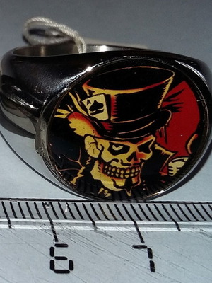 Ring made of stainless steel new, multicolor and silver