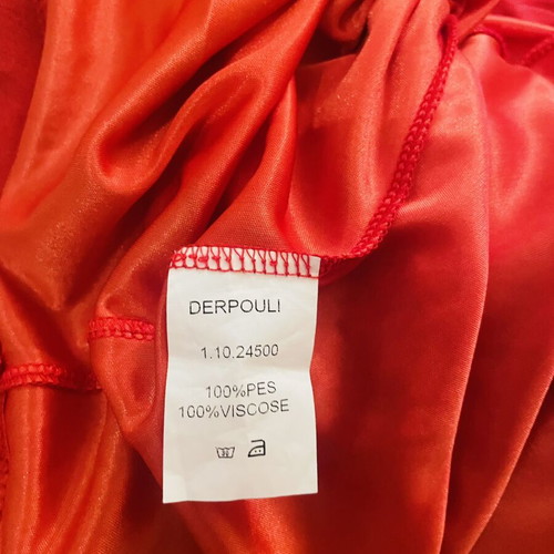Derpouli summer dress medium red-orange