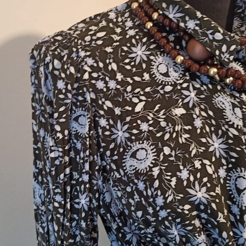 Zara long dress XXL like new with black and white pattern
