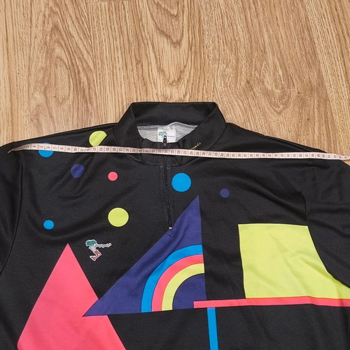 Vintage Campagnola cycling jersey short sleeve geometric size 8, like new