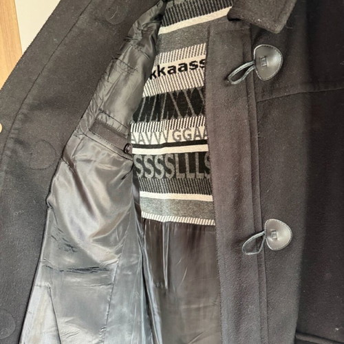 Montgomery men's coat black like new, size L