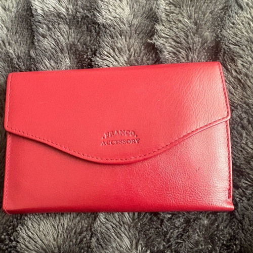 Franco women's leather wallet like new, red
