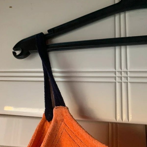 Orange terry beach dress Palm size Small like new