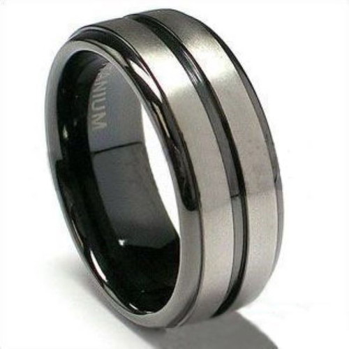 Pair of stainless steel rings new, male and female