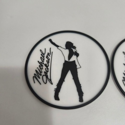 Michael Jackson coasters new made of PLA plastic