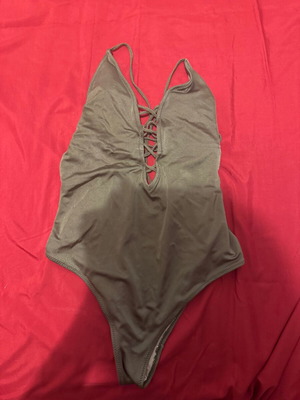 Rock Club one-piece swimsuit size M, khaki green
