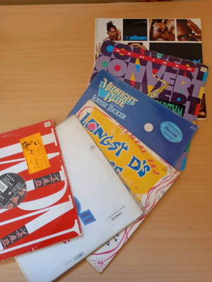 Vinyl records for DJs used, pack of 6, hit era tracks