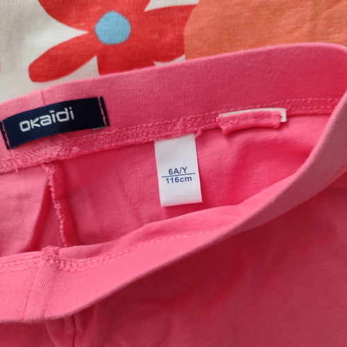 Girls' clothing set like new, colorful, for 5-6 years old