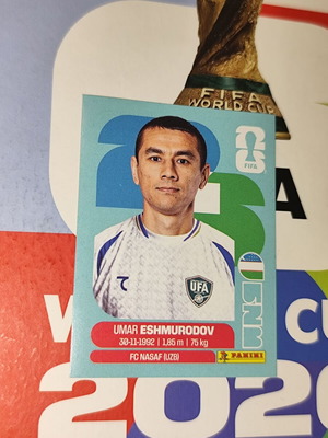 Umar Eshmurodov World Cup 2026 Panini sticker